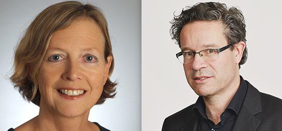 Fotocollage aus zwei Porträts